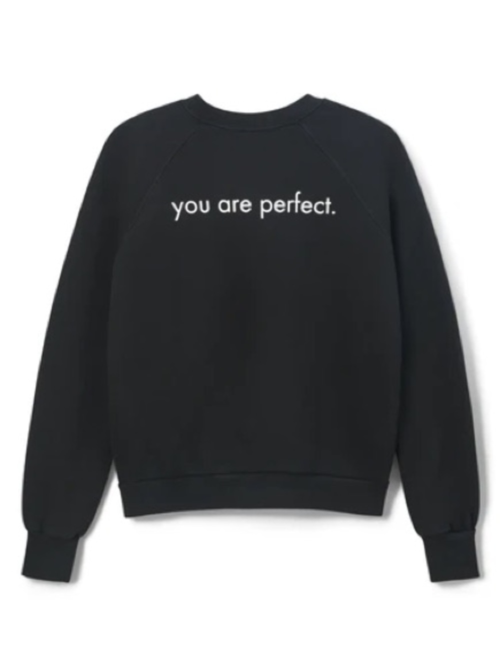 NWT Perfect white tee black sweatshirt, size M